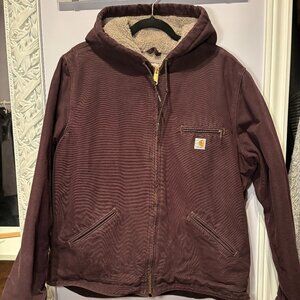 Womens Carhartt Coat with Sherpa Lining Size XL 16/18